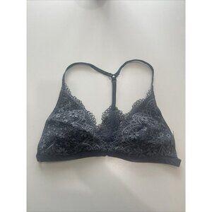 Victoria Secret Body by Victoria Bralette size Large gray Lace Front Close